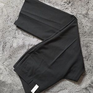 Talbots Womens Petites Wool Blend Black Ankle Trouser Lined size 18 WP